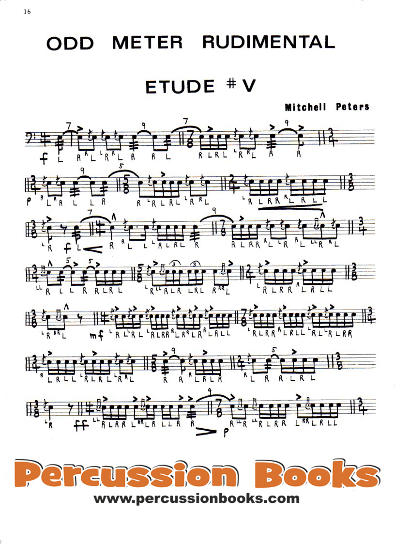 Odd Meter Rudimental Etudes Sample 2